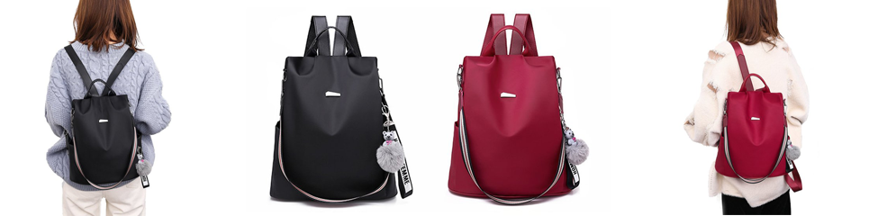 Bolso rojo negro