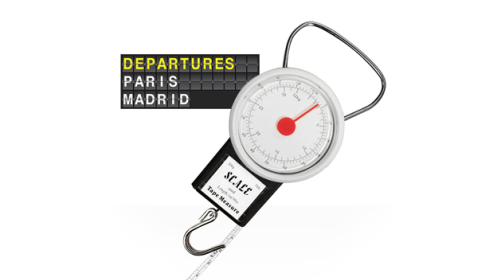 Báscula de viaje para pesar equipaje