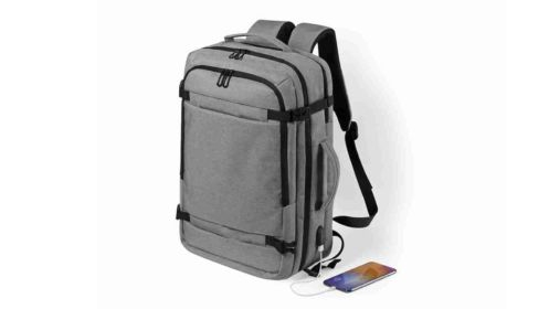 Mochila portadocumentos Klack con bolsillo antirrobo y USB