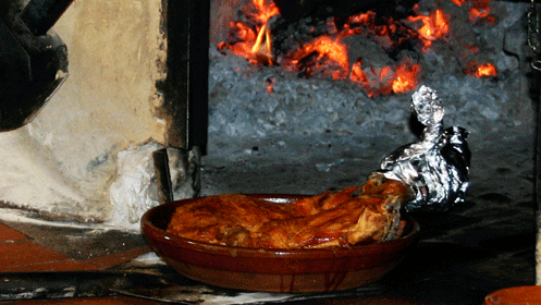 Menú para dos con lechazo de maestros asadores